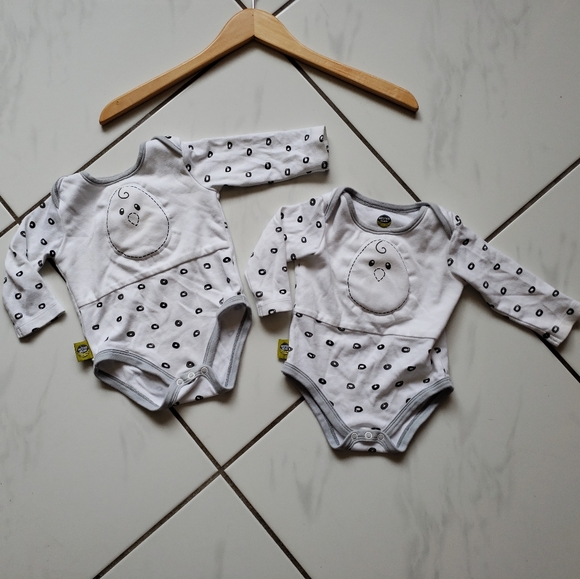 nested bean onesie